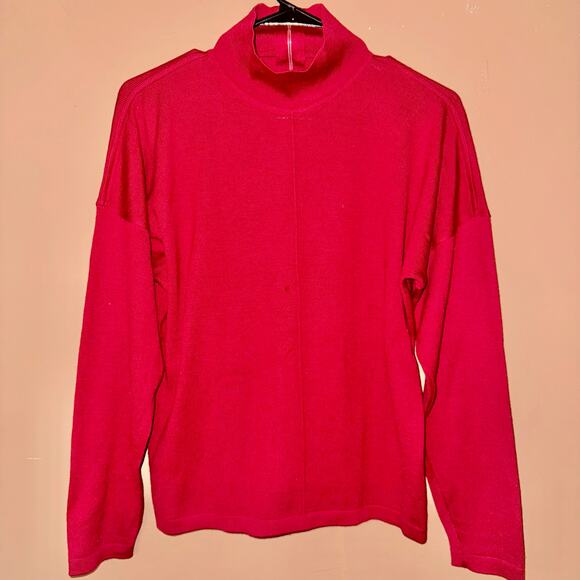 Ursula Conzen Italian Wool Red Turtleneck Sweater - M - Picture 1 of 10